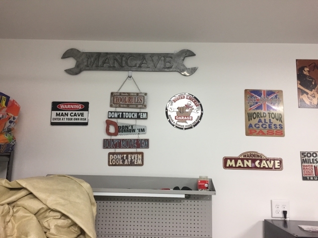 Garage signage is up!